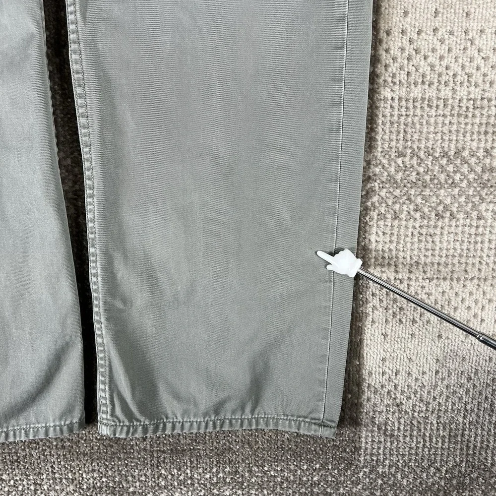 Polo Ralph‎ Lauren 650 Pants Men 35X30 Army Green Straight Chino VTG 100% Cotton